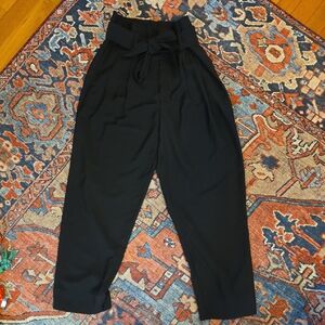 Elegant Black High-Waisted Pants